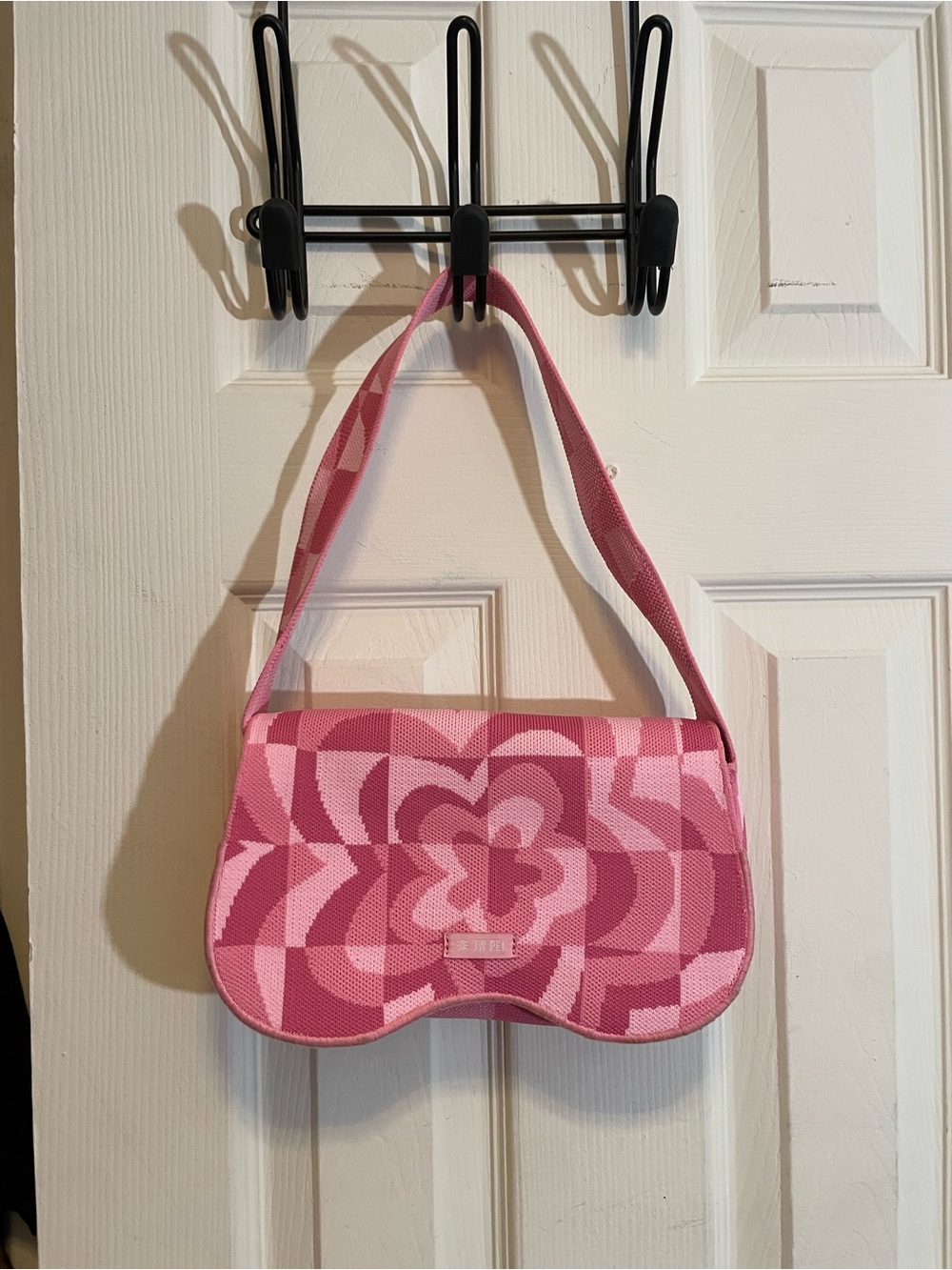 JW PEI Pink Patterned Mini Shoulder Bag